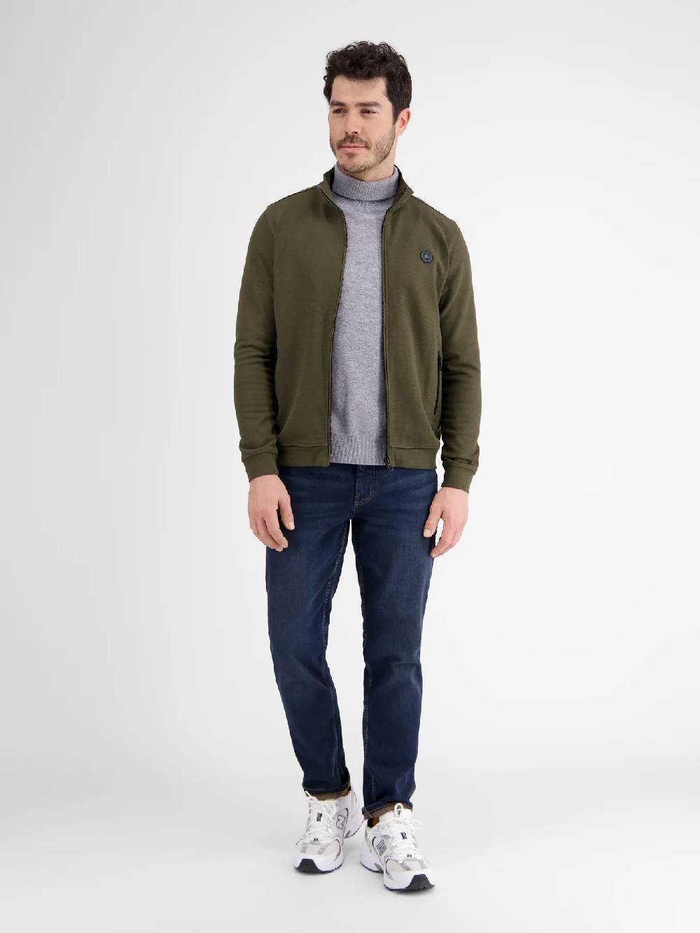 Lerros 23D4503 GESTRUCTUREERD SWEATJACK (659 AGED OLIVE) Versandkostenfrei