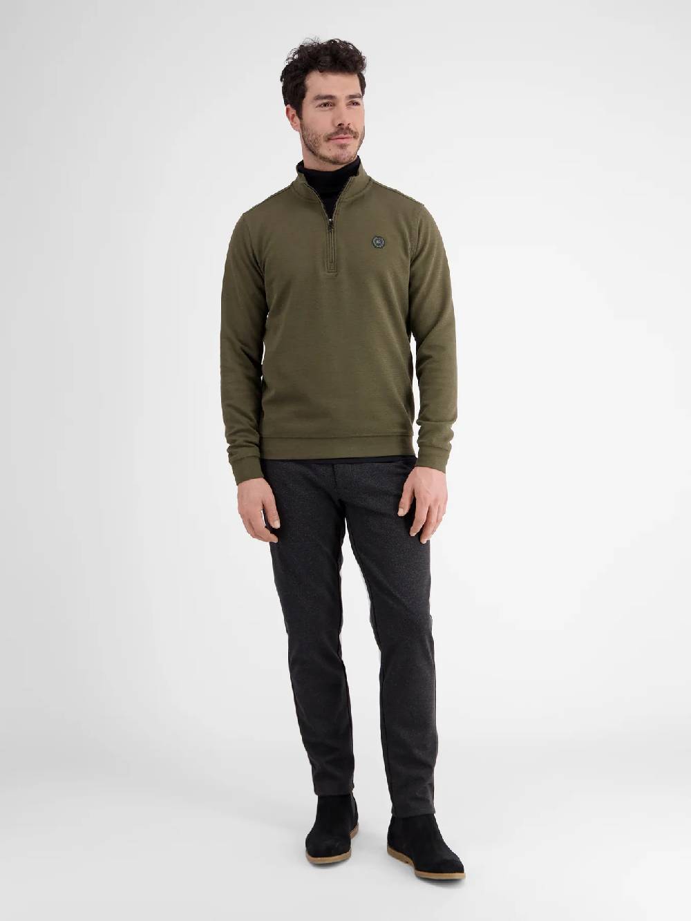 Lerros 23D4402 GESTRUCTUREERDE SWEATBROEK (659 AGED OLIVE) Flash Sale