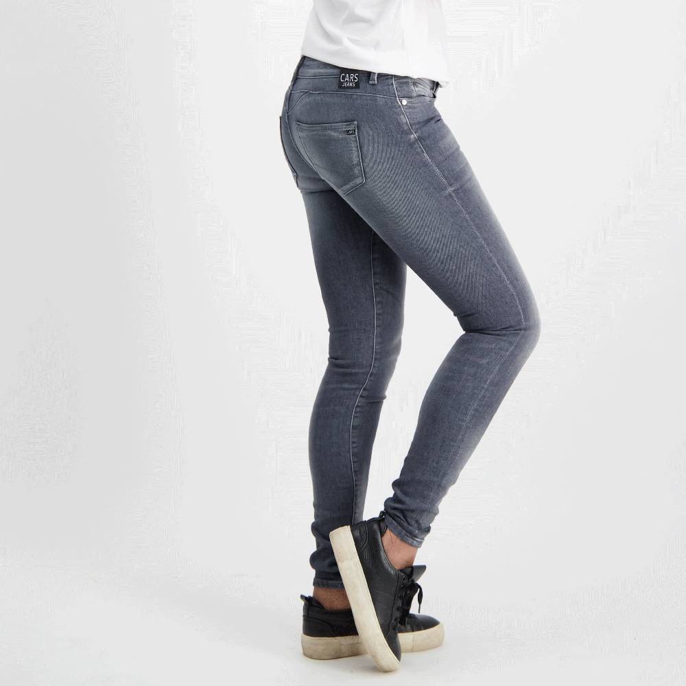 Cars Jeans CELESTA Skinny Den.GREY USED Vierteljährliche Förderung