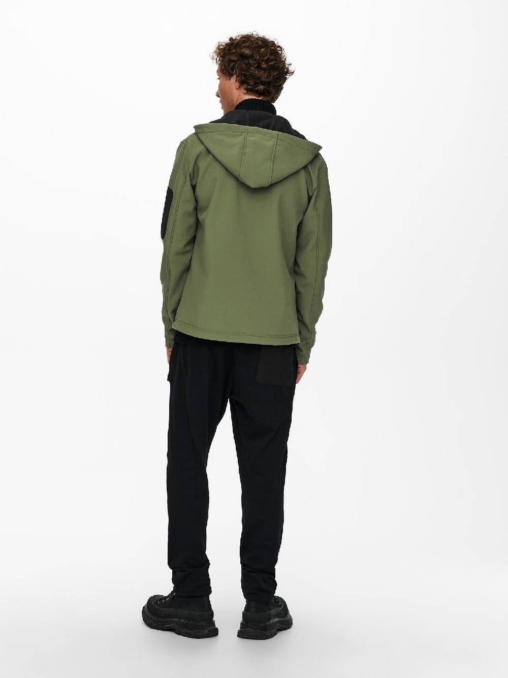 Only & Sons ONSBRAD Hood softshell jacket otw (Olive Night/Black) Begrenzt auf 3 Tage