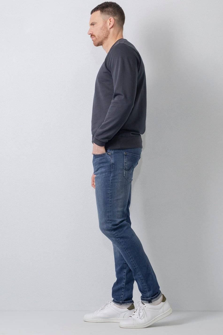 Petrol SEAHAM - Men Denim Slim Fit (5804 Dark Coated) Vatertagsangebot