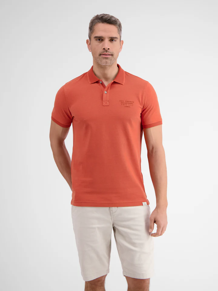 Lerros 2433239 TWEEKLEURIGE POLO (327 DEEP CORAL RED) Jubiläumsangebot