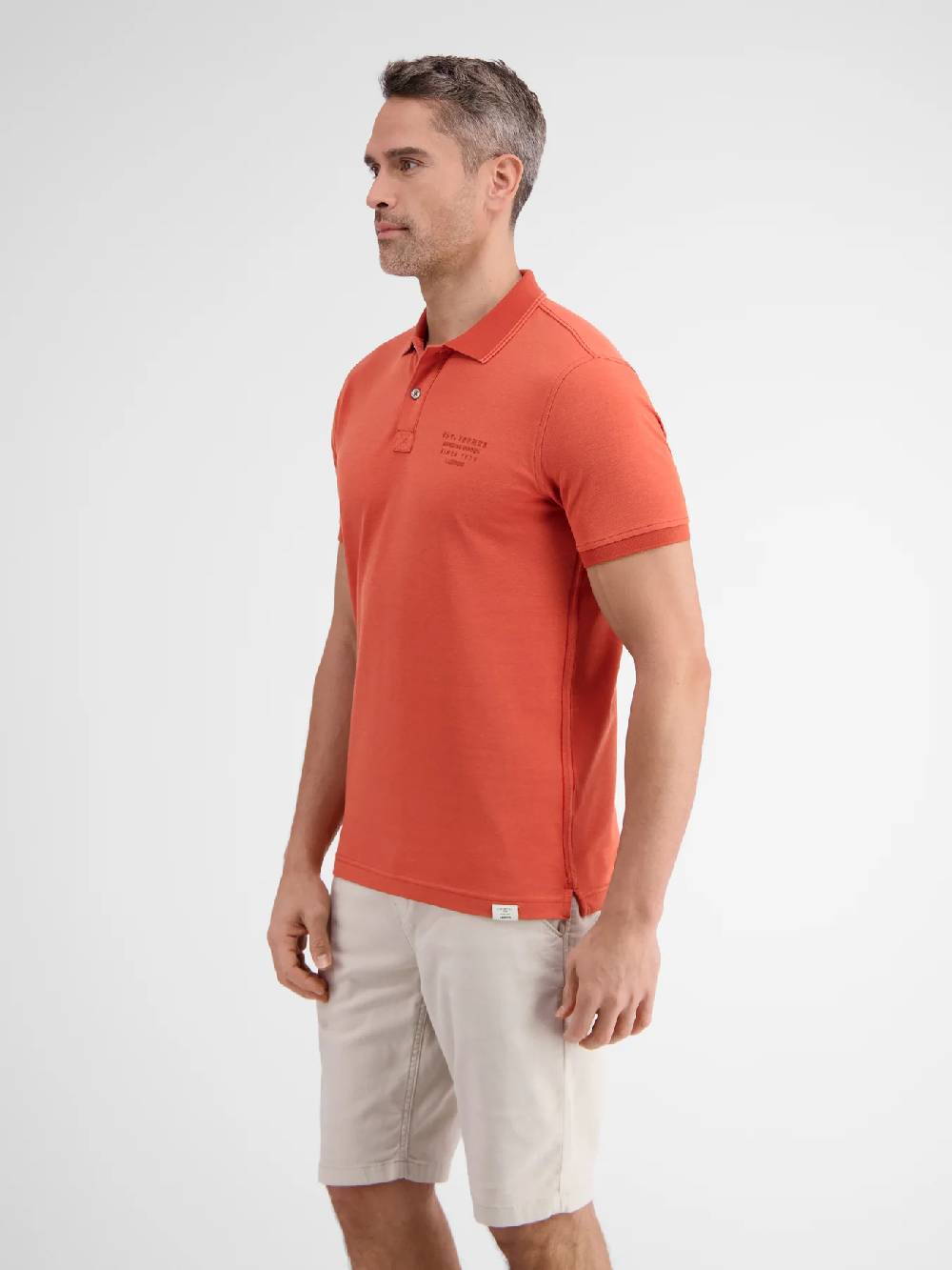 Lerros 2433239 TWEEKLEURIGE POLO (327 DEEP CORAL RED) Jubiläumsangebot