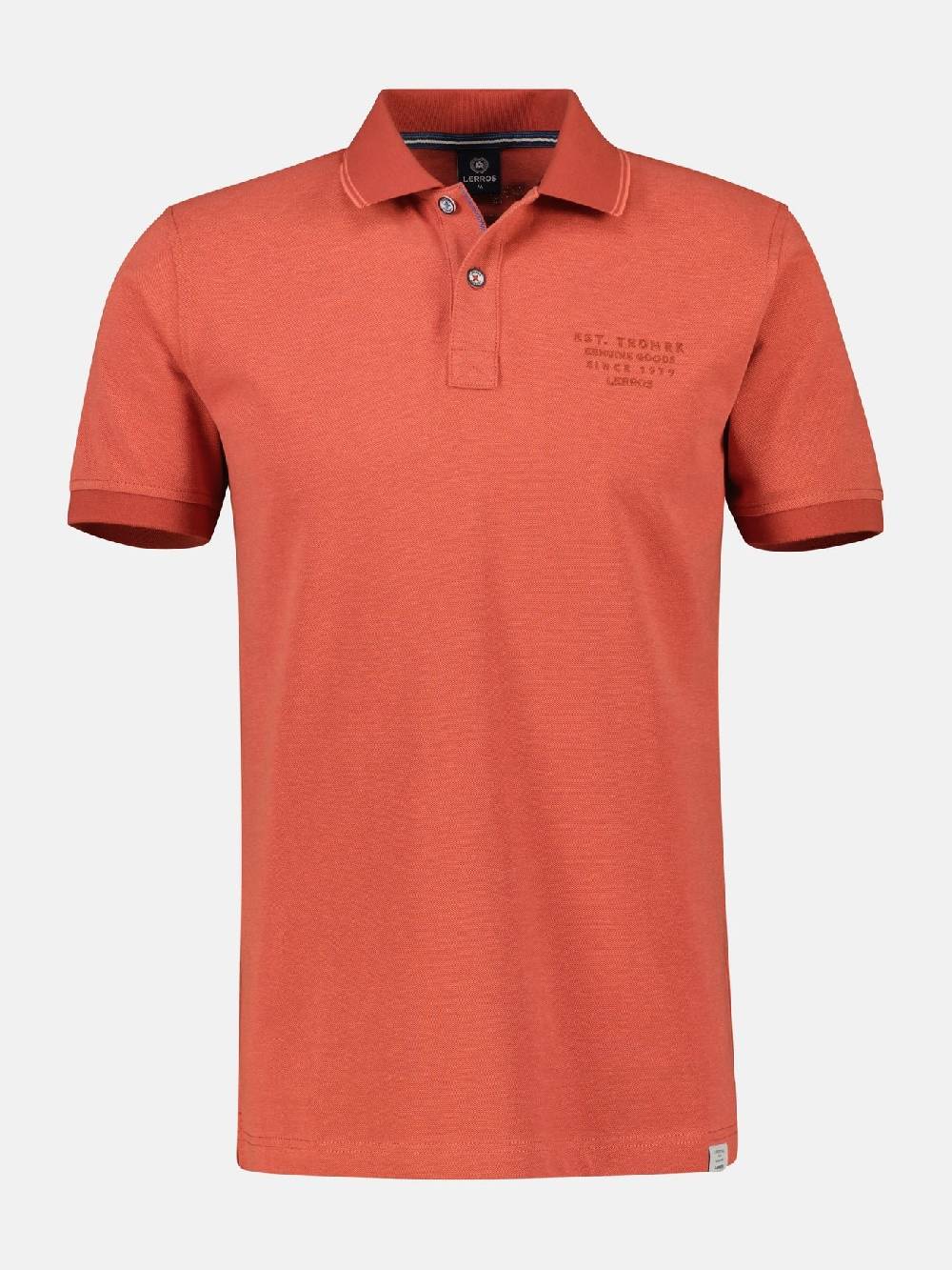 Lerros 2433239 TWEEKLEURIGE POLO (327 DEEP CORAL RED) Jubiläumsangebot