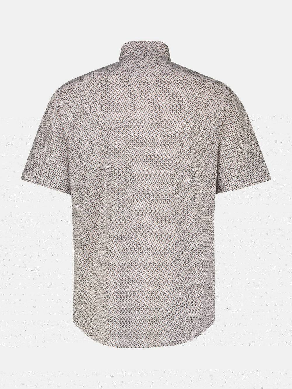 Lerros 2432303 SHIRT MET HALVE MOUW EN GEOMETRISCHE PRINT (927 MELLOW PEACH) Lagerräumung