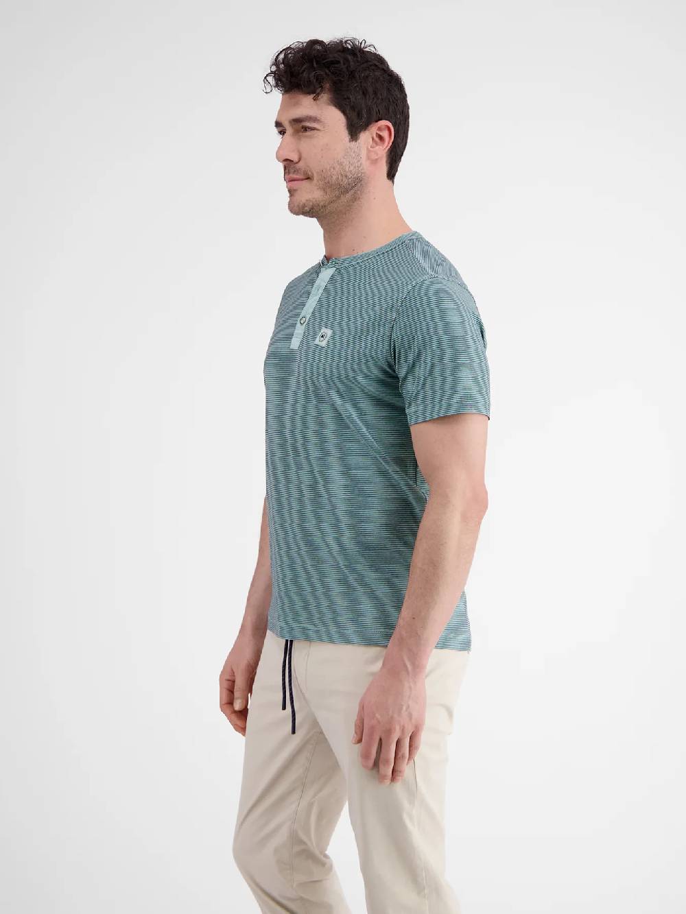 Lerros 2423910 GESTREEPT SERAFINO OVERHEMD (622 COASTAL SEA BLUE) Online Outlet