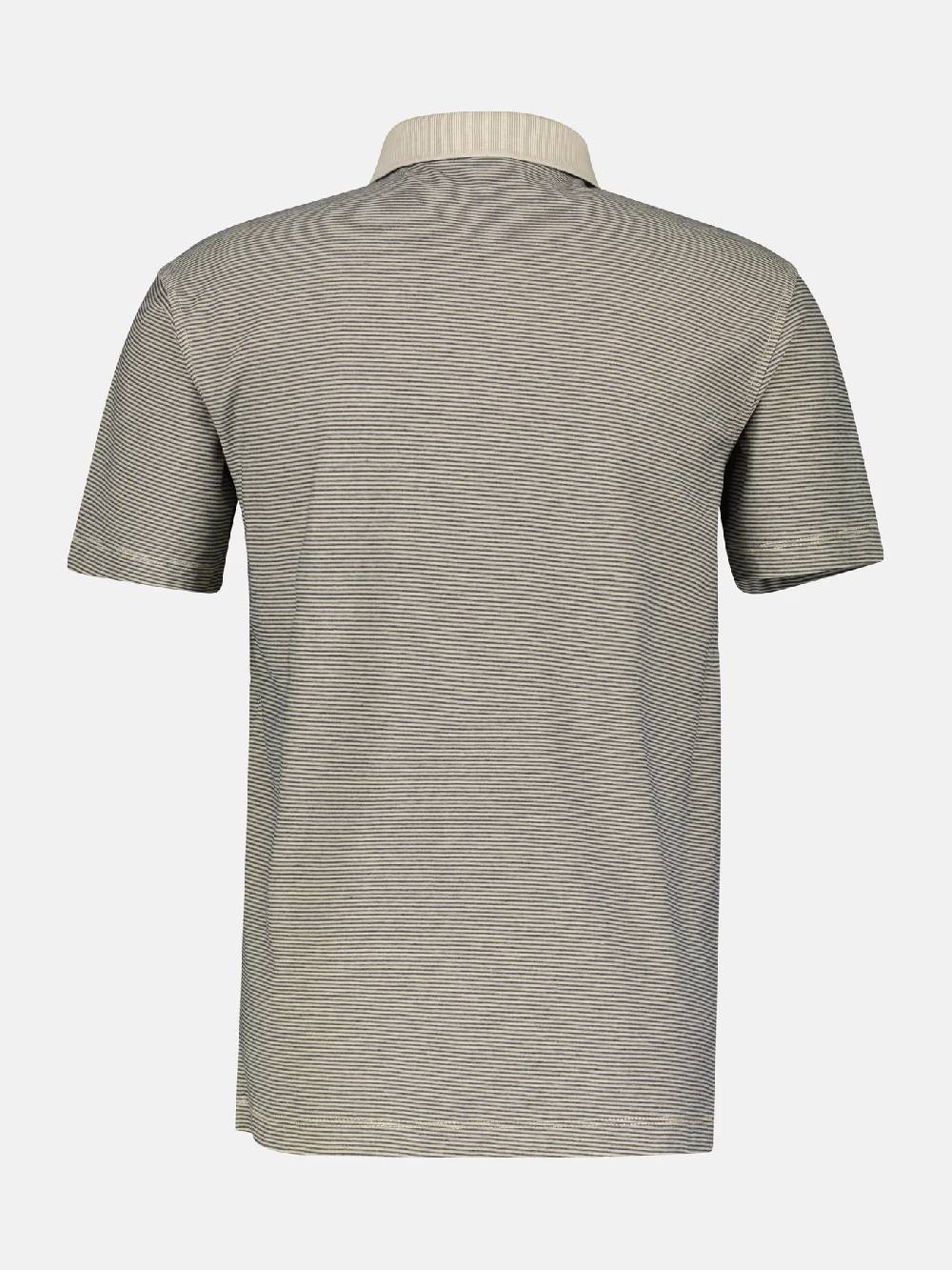 Lerros 2423211 GESTREEPT POLOSHIRT (705 LIGHT DUNE BEIGE) Neuheiten