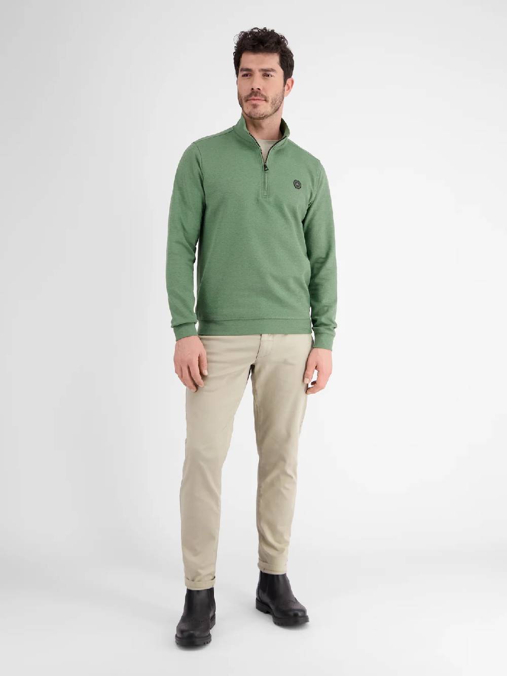 Lerros 23D4402 GESTRUCTUREERDE SWEATBROEK (612 SAGE GREEN) Saisonale Angebote