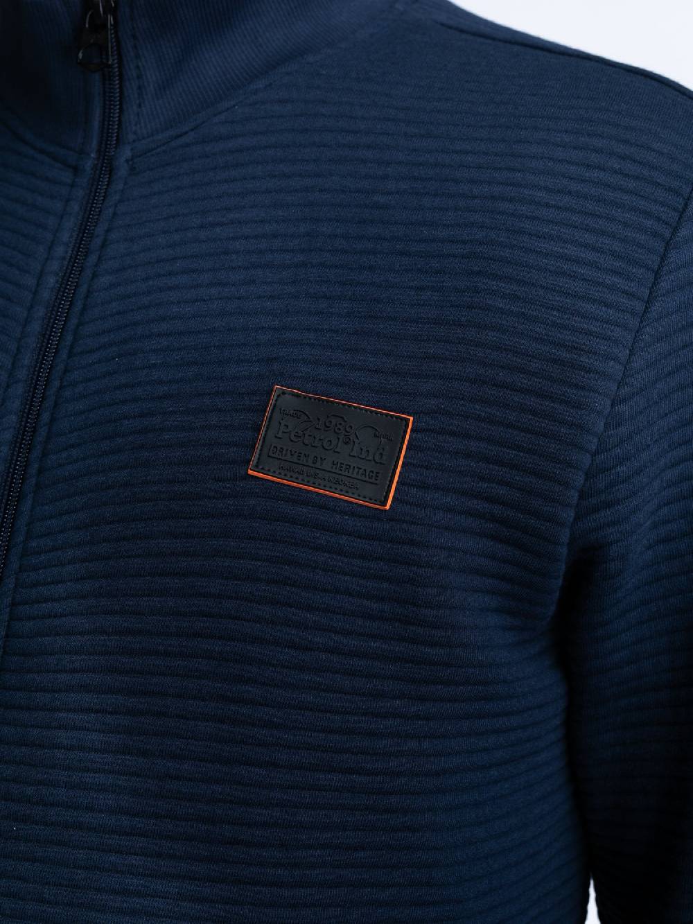 Petrol M-1040-SWC333 MEN VEST COLLAR ZIP (Navy 5178) VIP-Rabatte
