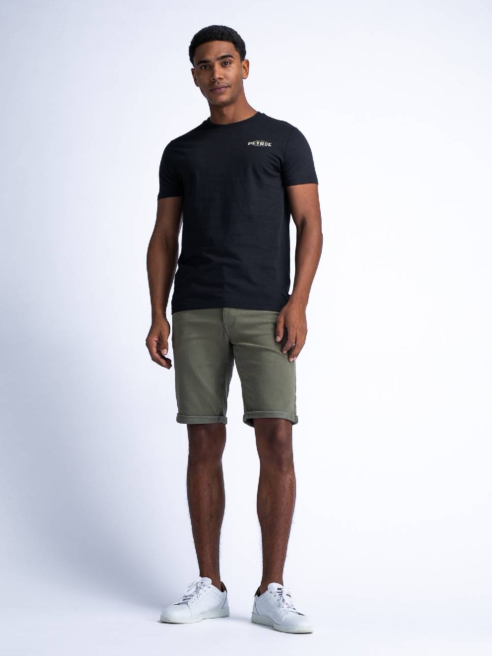 MEN SHORT DENIM M-1040-SHO005 (dusty army 6134) Discount Store für neue Produkte
