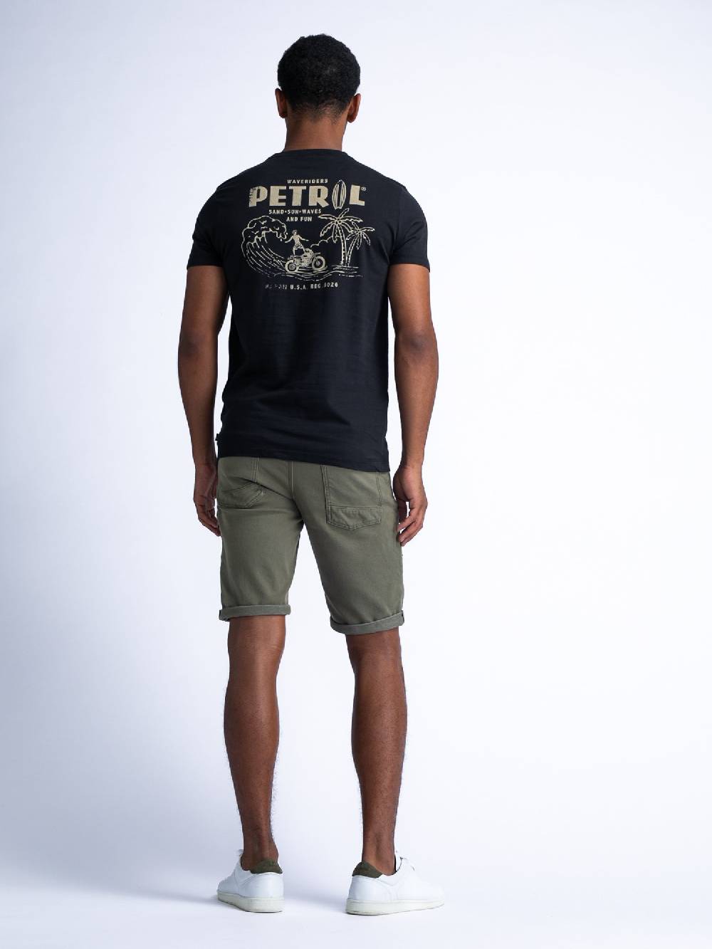 MEN SHORT DENIM M-1040-SHO005 (dusty army 6134) Discount Store für neue Produkte