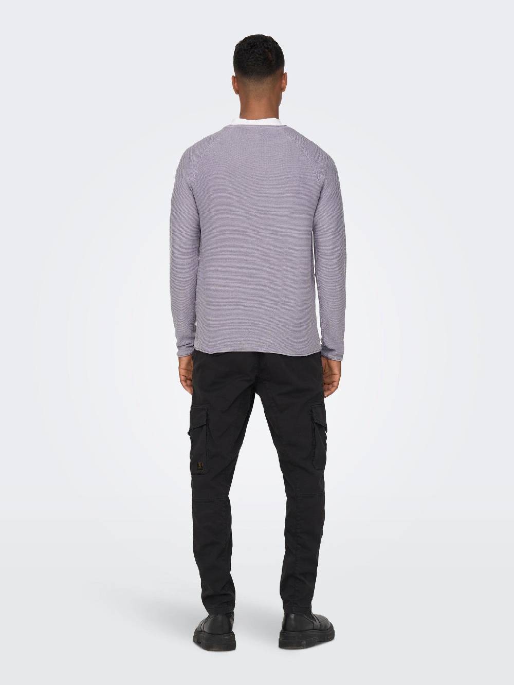 Only & Sons ONSDEXTOR 12 Wash Raglan Knit (22016131 Purple Ash) Hotsell