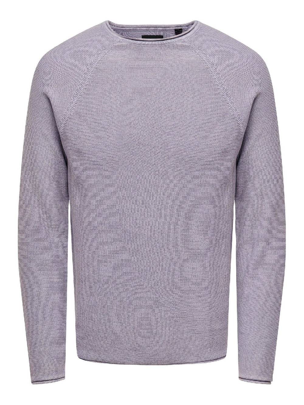 Only & Sons ONSDEXTOR 12 Wash Raglan Knit (22016131 Purple Ash) Hotsell