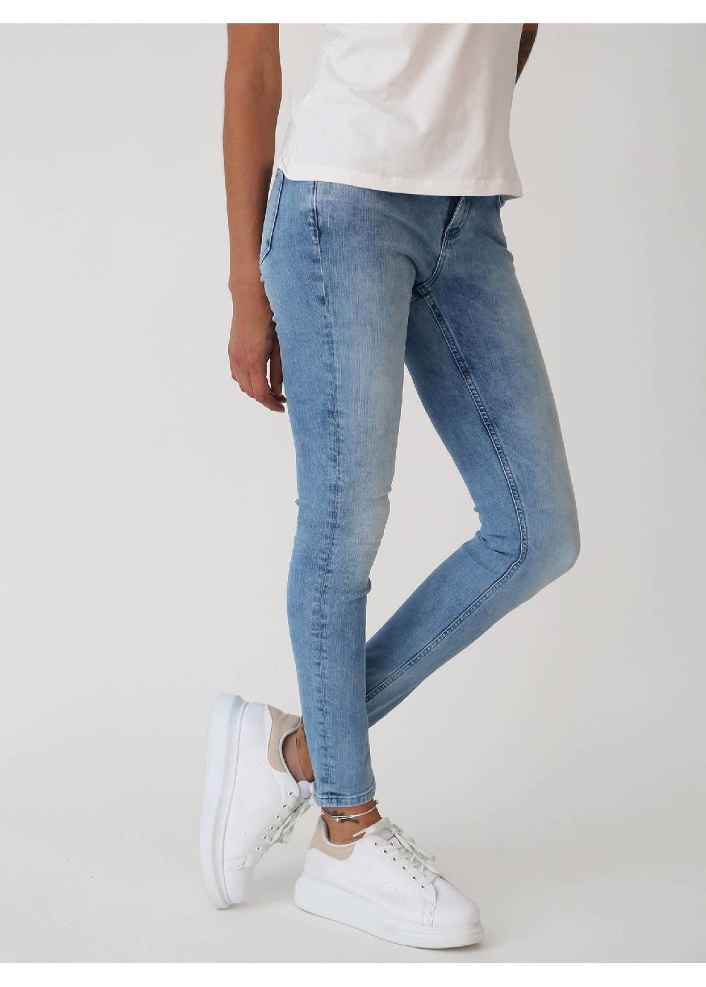 M.O.D Sina Skinny Fit Panda Blue Zeitlich begrenztes Angebot