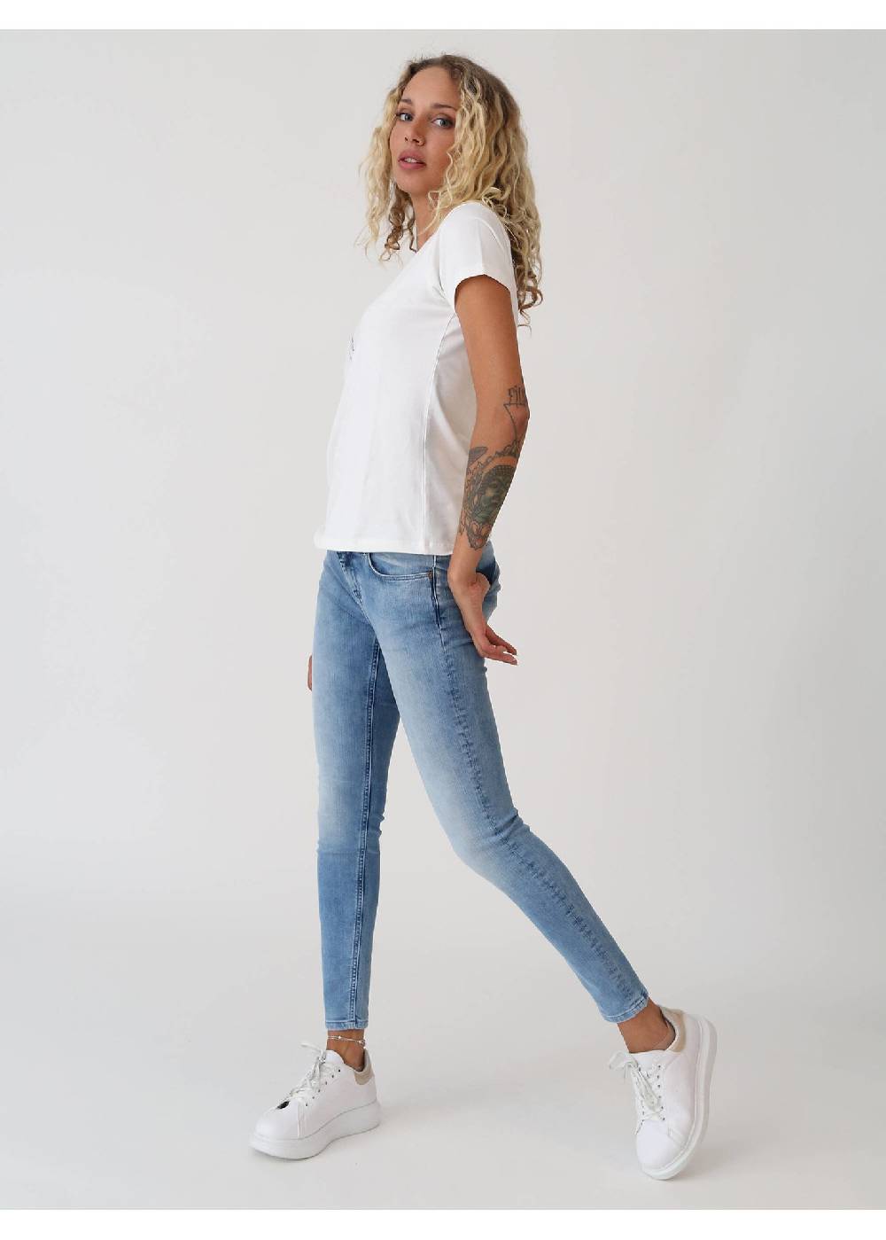 M.O.D Sina Skinny Fit Panda Blue Zeitlich begrenztes Angebot