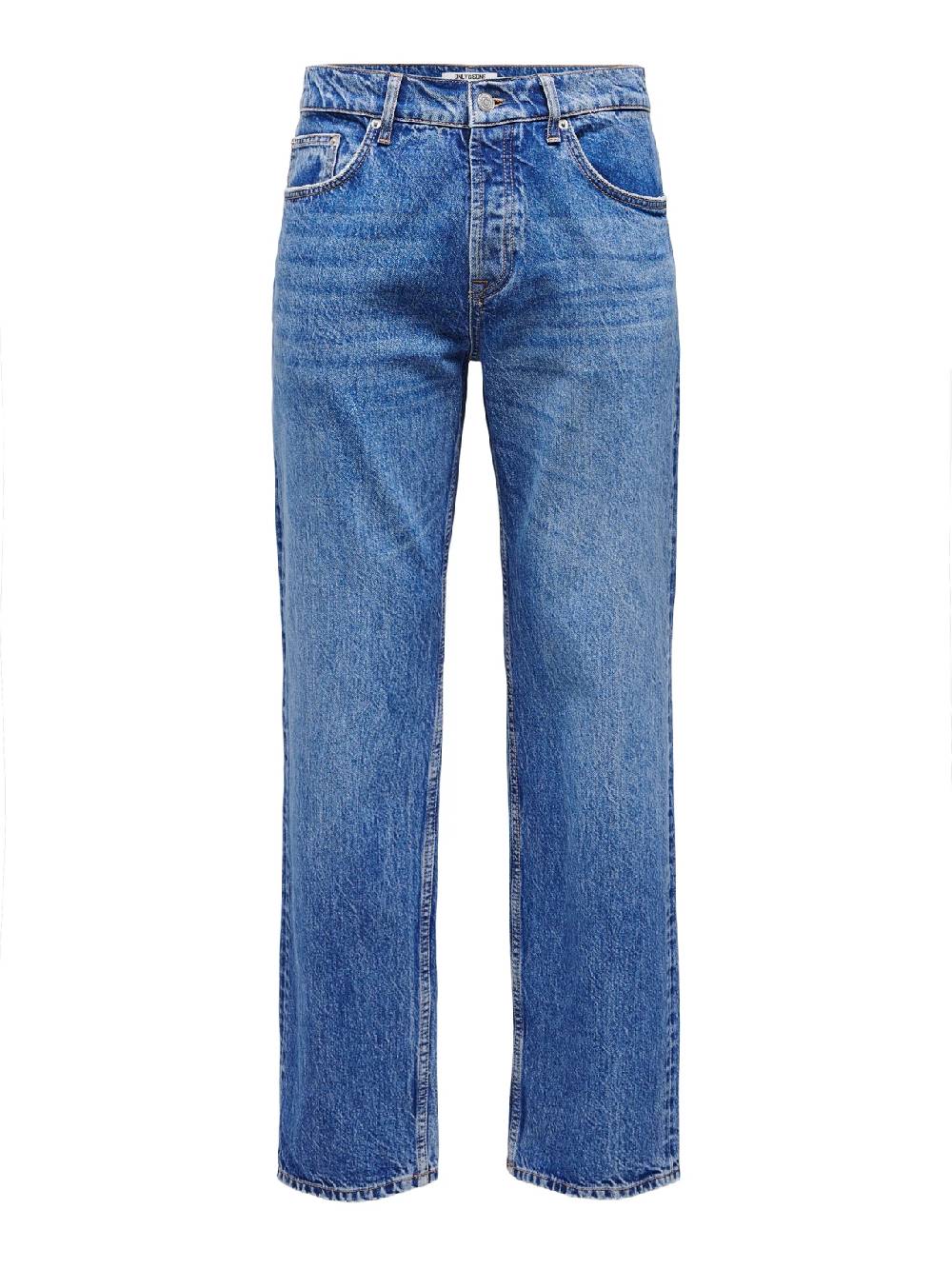 Only & Sons ONSEDGE STRAIGHT BROMO 0017 DOT DNM NOOS Dark Medium Blue Denim Blitzangebot