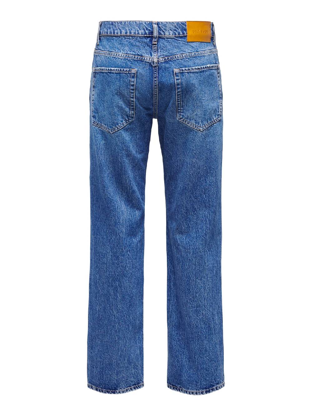 Only & Sons ONSEDGE STRAIGHT BROMO 0017 DOT DNM NOOS Dark Medium Blue Denim Blitzangebot