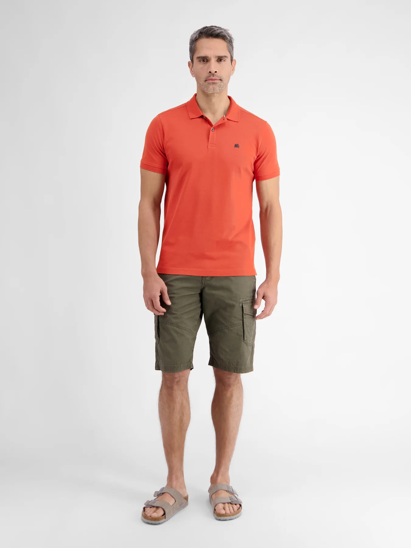 Lerros 2423200 BASIS POLOSHIRT (327 DEEP CORAL RED) Letzte 3 Tage