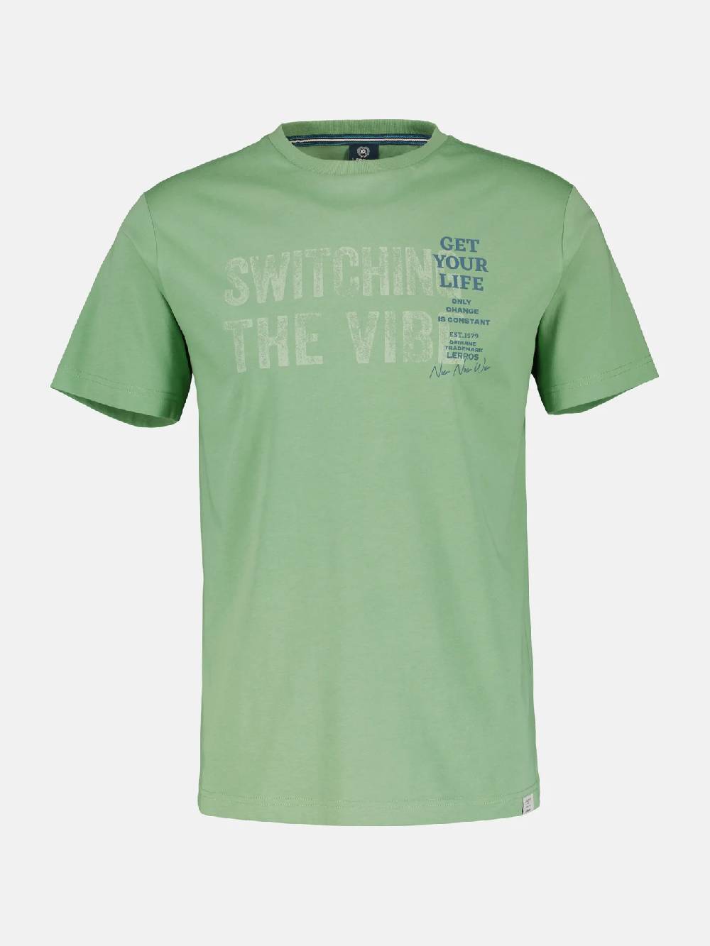 Lerros 2423005 EFFEN T-SHIRT PRINT OP DE BORST (612 SAGE GREEN) Neueste Stile