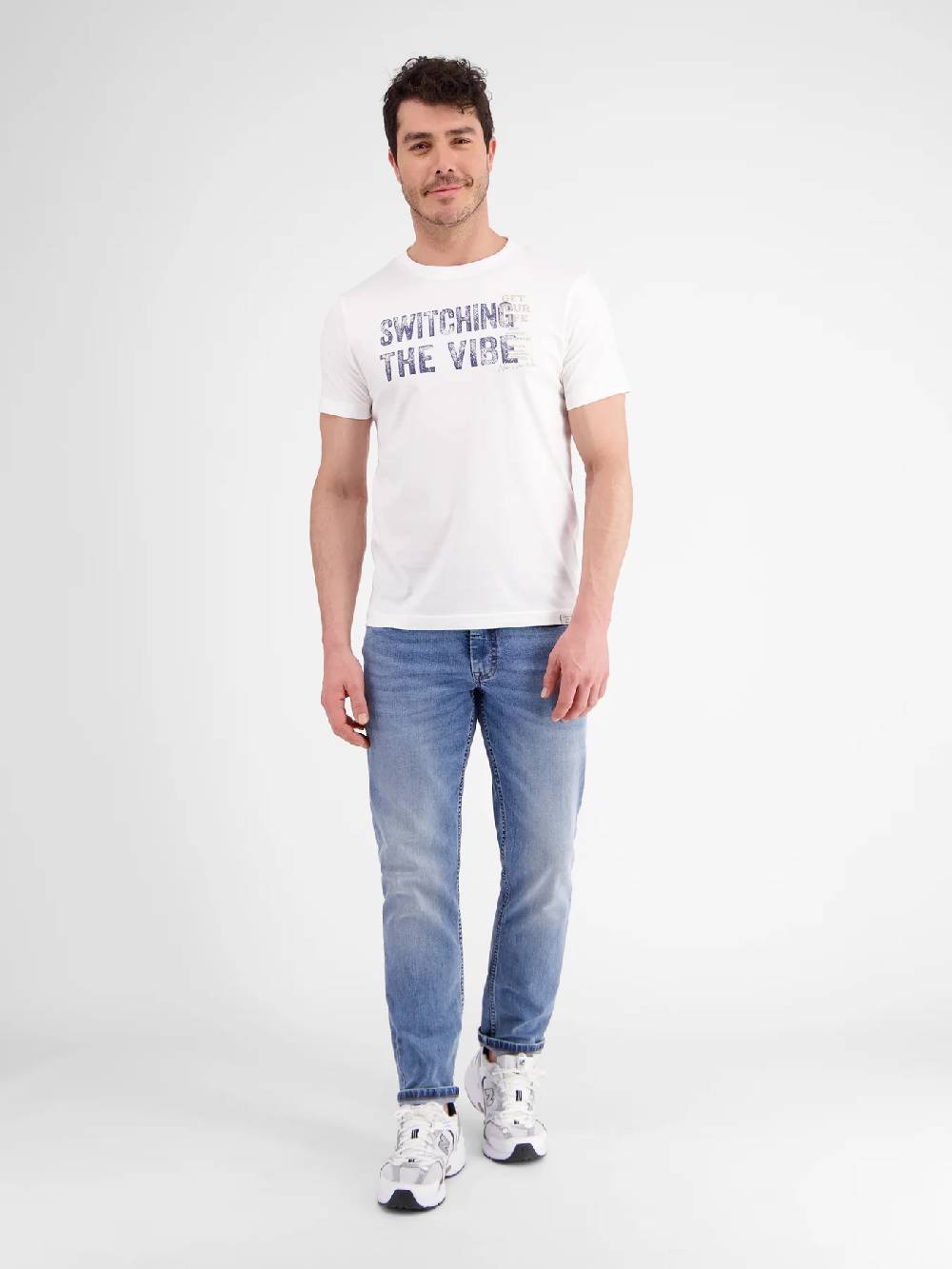 Lerros 2423005 EFFEN T-SHIRT PRINT OP DE BORST (103 BROKEN WHITE) Bis zu 50% Rabatt