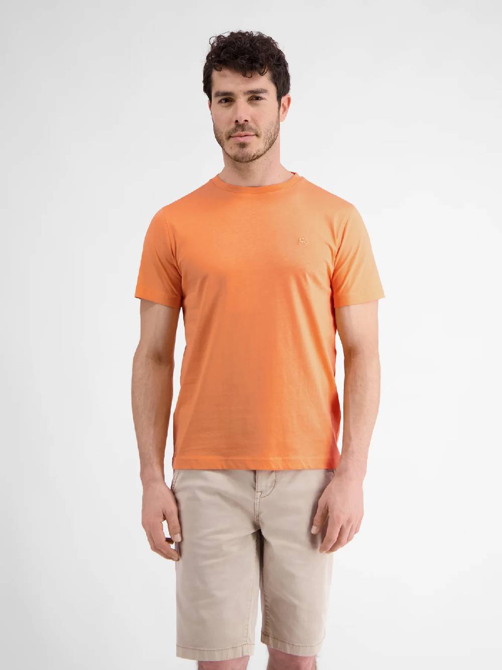 Lerros 2423000 EFFEN BASIC T-SHIRT LOGOSTEEK (927 MELLOW PEACH) Bis zu 60% Rabatt