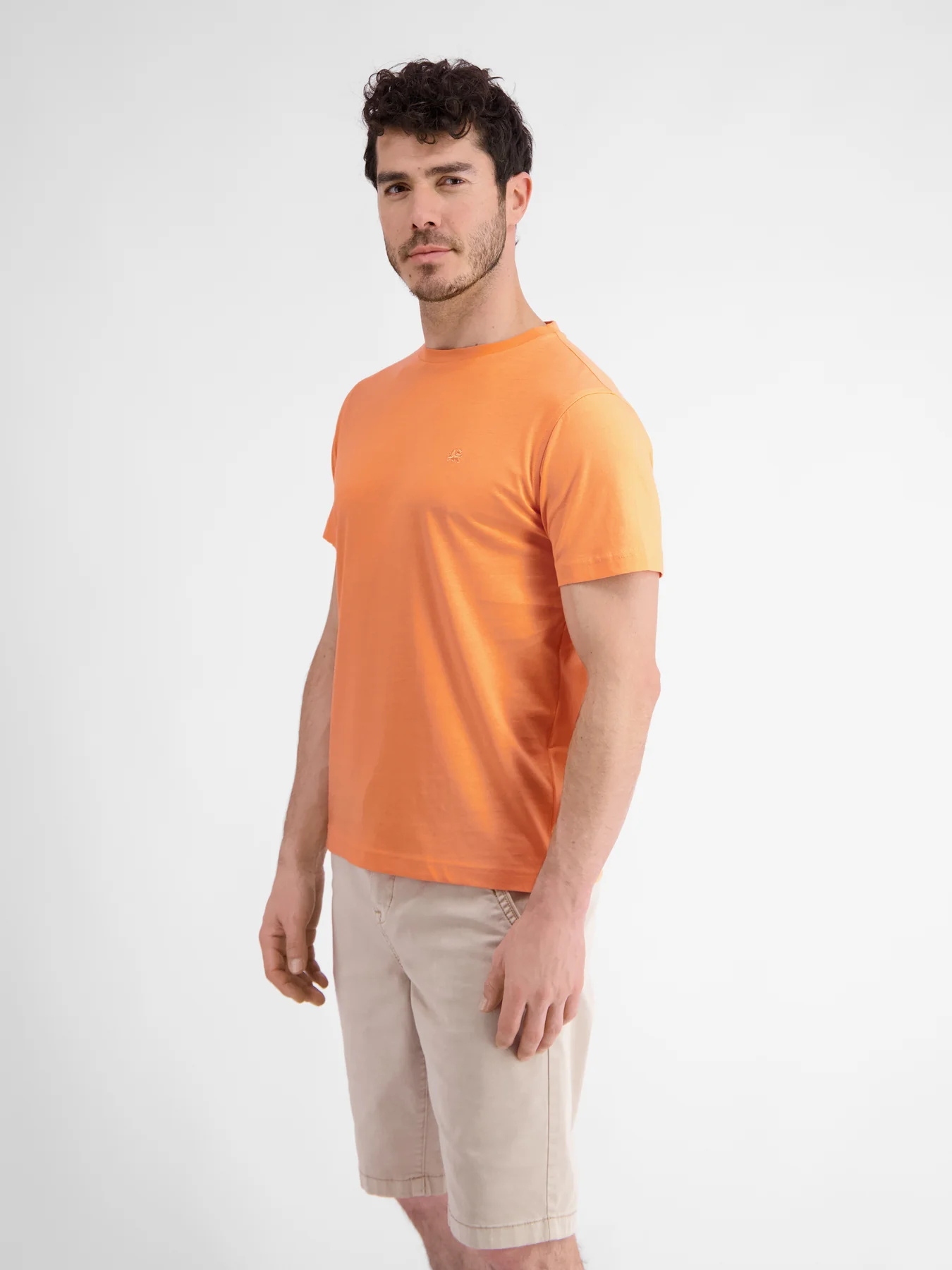 Lerros 2423000 EFFEN BASIC T-SHIRT LOGOSTEEK (927 MELLOW PEACH) Bis zu 60% Rabatt