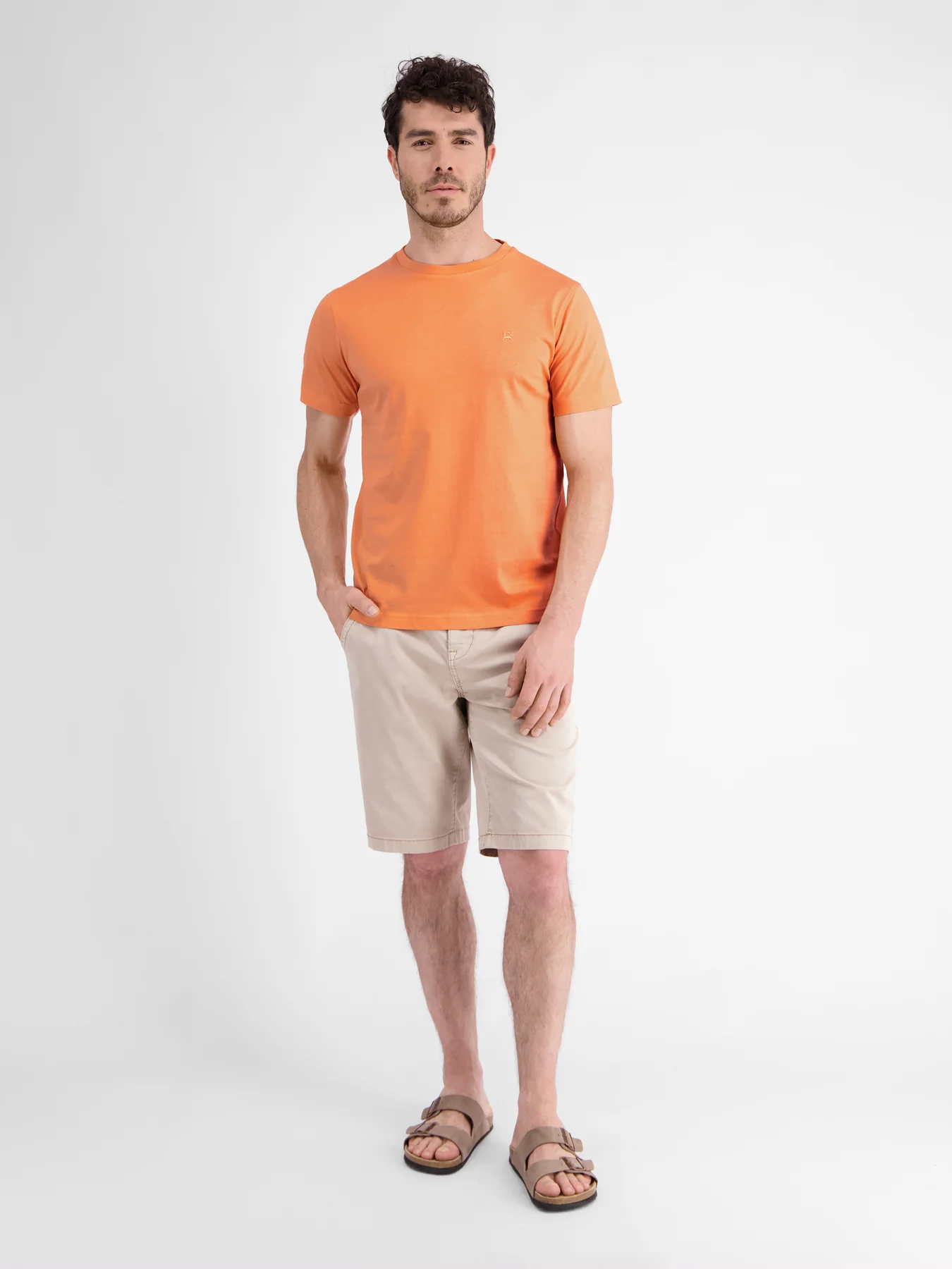 Lerros 2423000 EFFEN BASIC T-SHIRT LOGOSTEEK (927 MELLOW PEACH) Bis zu 60% Rabatt