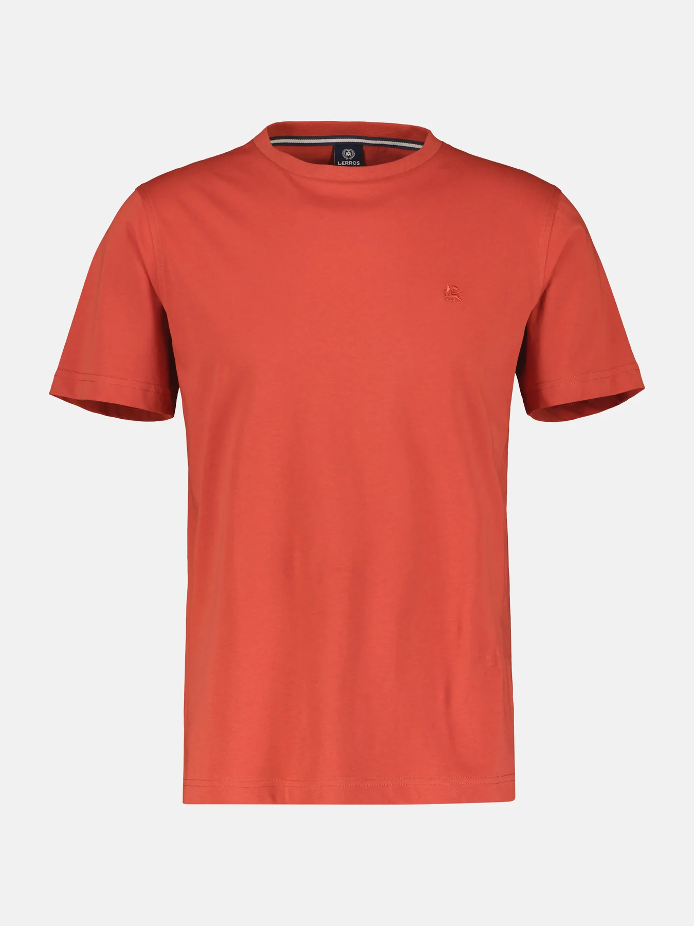 Lerros 2423000 EFFEN BASIC T-SHIRT LOGOSTEEK (327 DEEP CORAL RED) Nur für heute