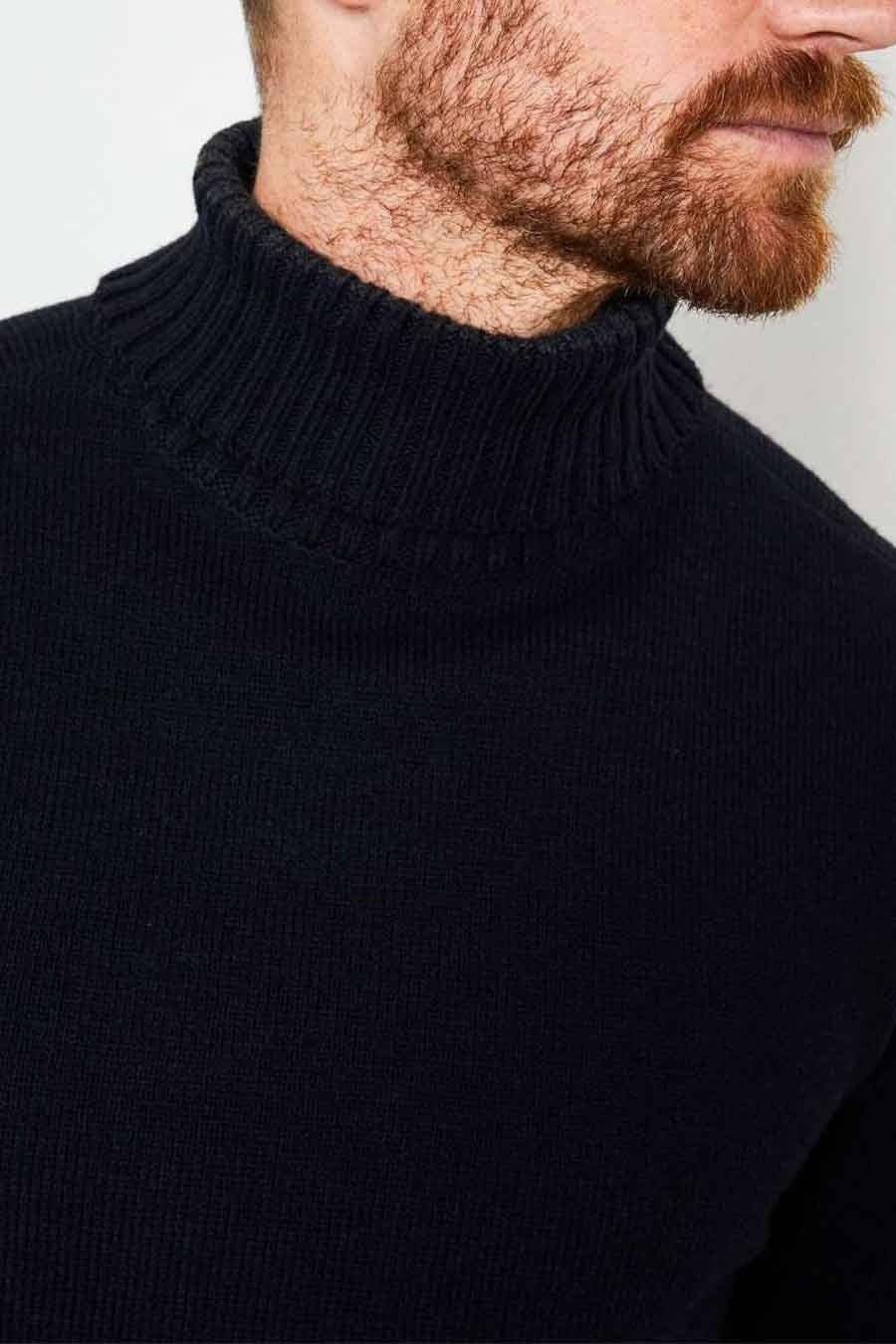 Petrol M-3000-KWC222 Turtleneck Pullover (5091 Dark Navy) Cyber Monday