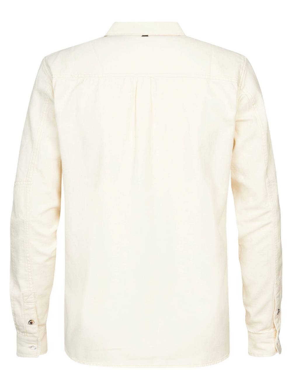 Petrol M-1030-Sil409 - Men Shirt Long Sleeve Uni (0108 Old White) Jubiläumsangebot