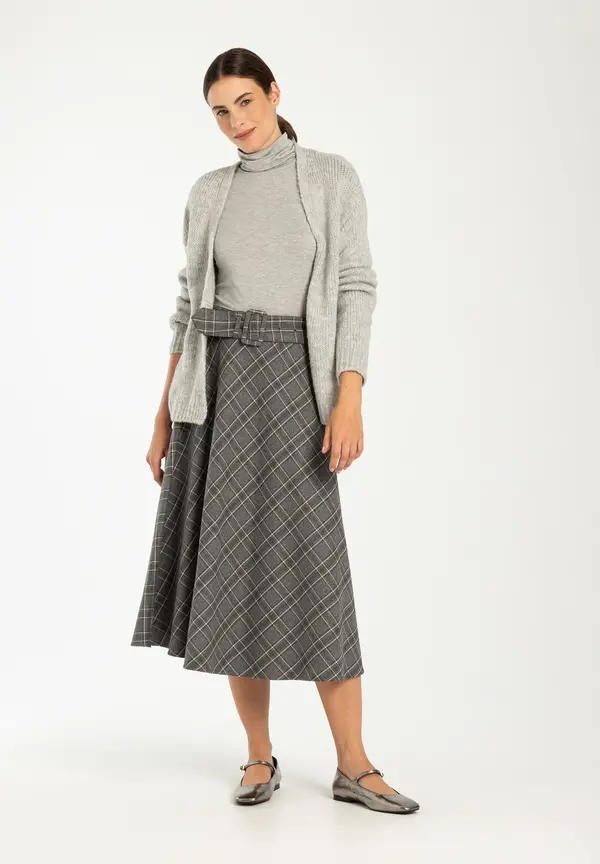 More & More Cardigan, grau melange, Herbst-Kollektion Preisnachlass