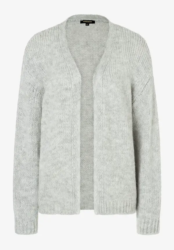 More & More Cardigan, grau melange, Herbst-Kollektion Preisnachlass