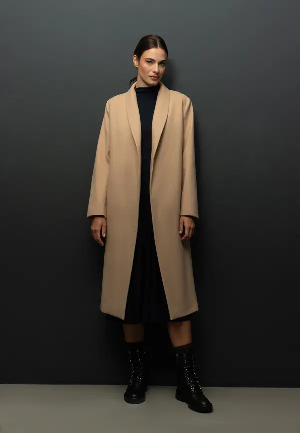 More & More Mantel mit Gürtel, camel, Herbst-Kollektion Black Friday