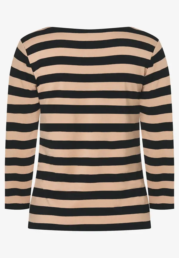 More & More Streifenshirt, schwarz/beige Muttertagsangebot