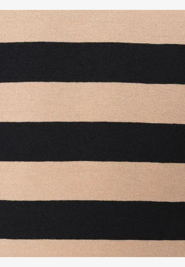 More & More Streifenshirt, schwarz/beige Muttertagsangebot