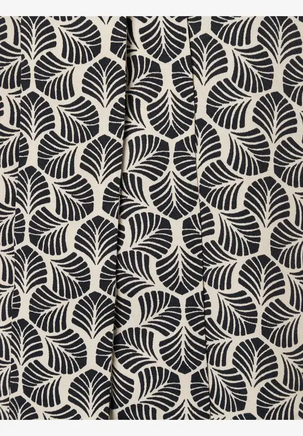 More & More Printbluse mit Schluppe, beige/schwarz, Herbst-Kollektion Jubiläumsangebot
