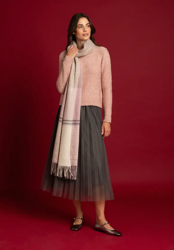 More & More Bouclé-Pullover, rose flush, Herbst-Kollektion Kauf eins, bekomm eins gratis
