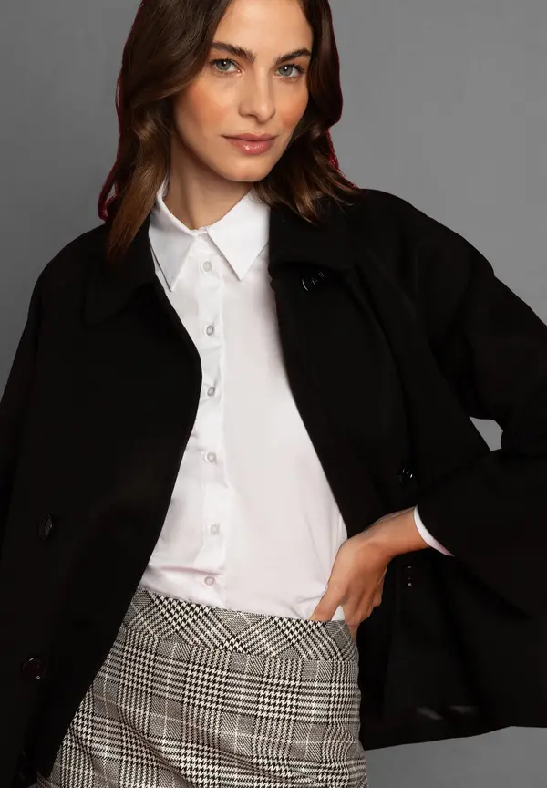 More & More Jacke, A-Shape, schwarz, Herbst-Kollektion Kostenlose Rückgabe