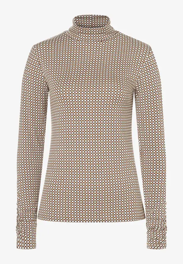 More & More Rollkragenshirt, Minimal-Print, Herbst-Kollektion Letzte 3 Tage