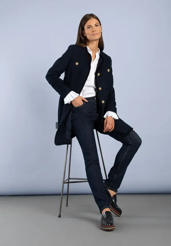 More & More schmale Jeans, HAZEL, dark blue denim JETZT KAUFEN