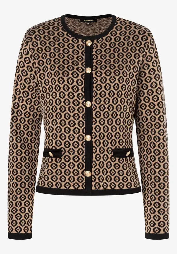 More & More Cardigan mit Jacquardmuster, Herbst-Kollektion Vierteljährliche Förderung