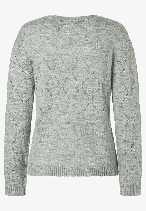 More & More Ajour-Pullover, grau melange, Herbst-Kollektion Bis zu 55% Rabatt