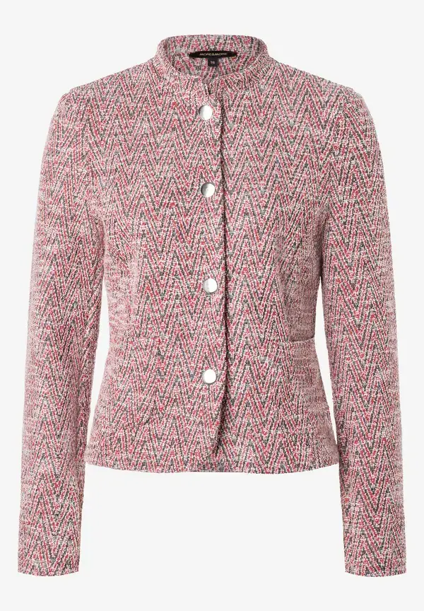 More & More Jerseyjacke, Zick-Zack Muster, Herbst-Kollektion Riesige Rabatte