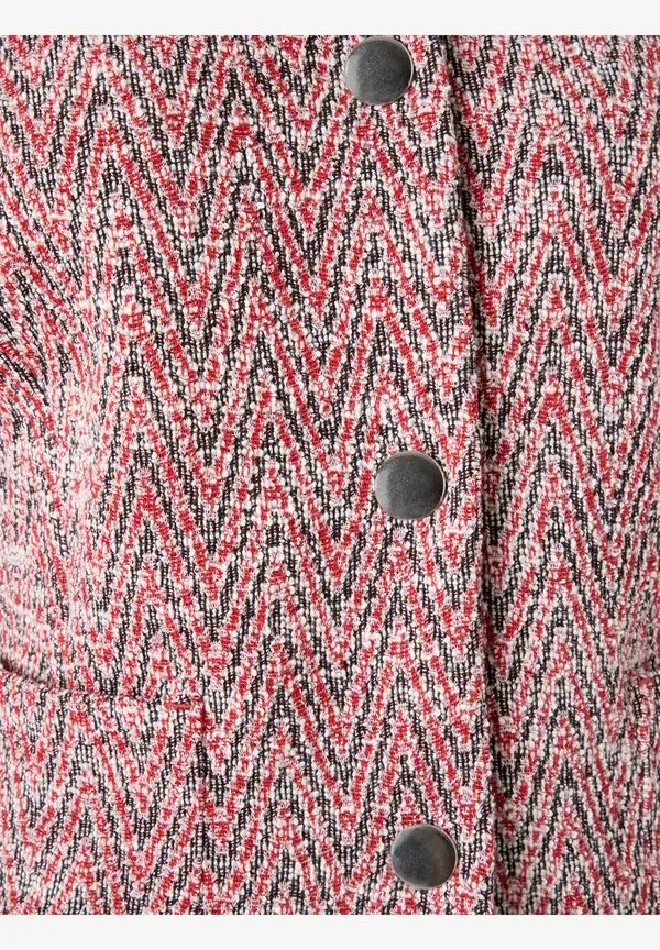 More & More Jerseyjacke, Zick-Zack Muster, Herbst-Kollektion Riesige Rabatte