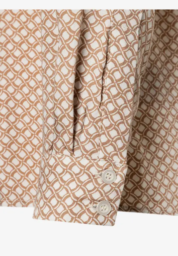 More & More Viskosebluse, Minimal-Print, Herbst-Kollektion Black Friday Preise