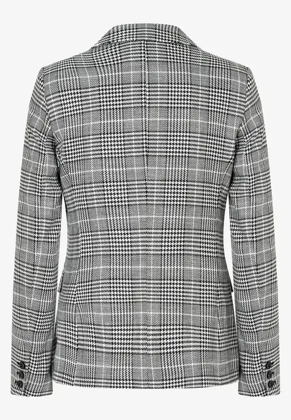 More & More Glencheck Blazer, schwarz/ecru, Herbst-Kollektion Günstiger Verkauf