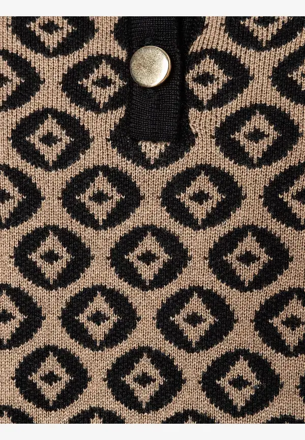 More & More Halbarm-Pullover mit Jacquardmuster, Herbst-Kollektion Meist gekauft