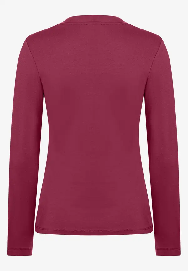 More & More Langarmshirt, bordeaux, Herbst-Kollektion Kostenloser Versand