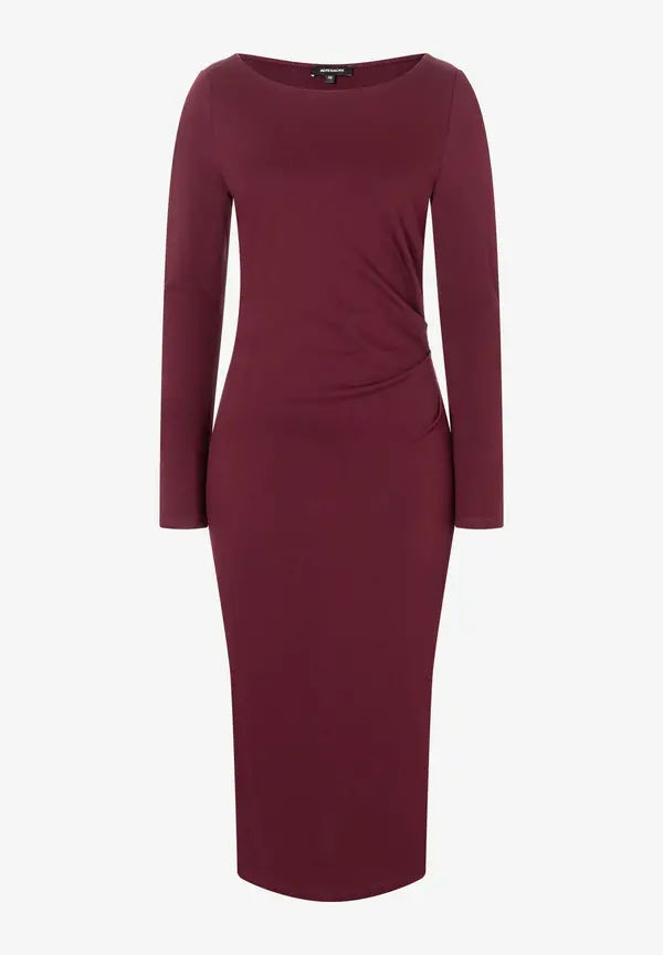 More & More Jerseykleid, bordeaux, Herbst-Kollektion Versandkostenfrei