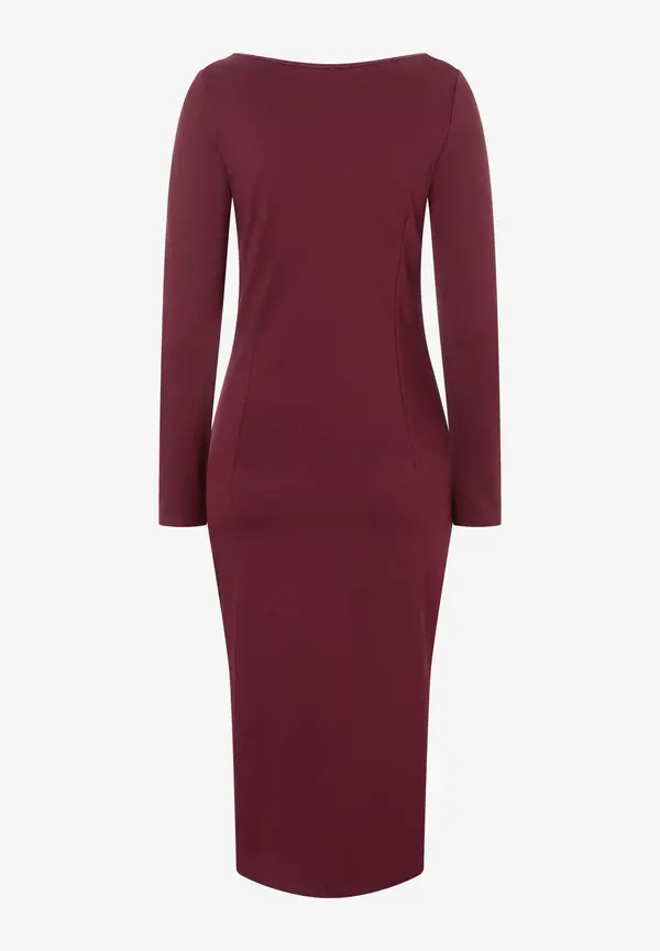 More & More Jerseykleid, bordeaux, Herbst-Kollektion Versandkostenfrei